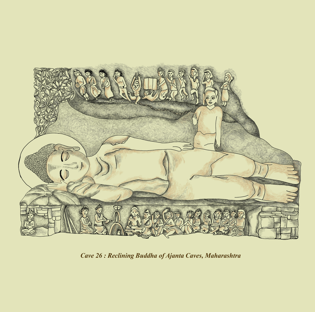 Lord Budha Illustration - Aarya Chavda